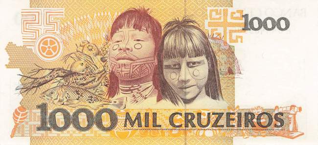 1000 Cruzeiros 1990